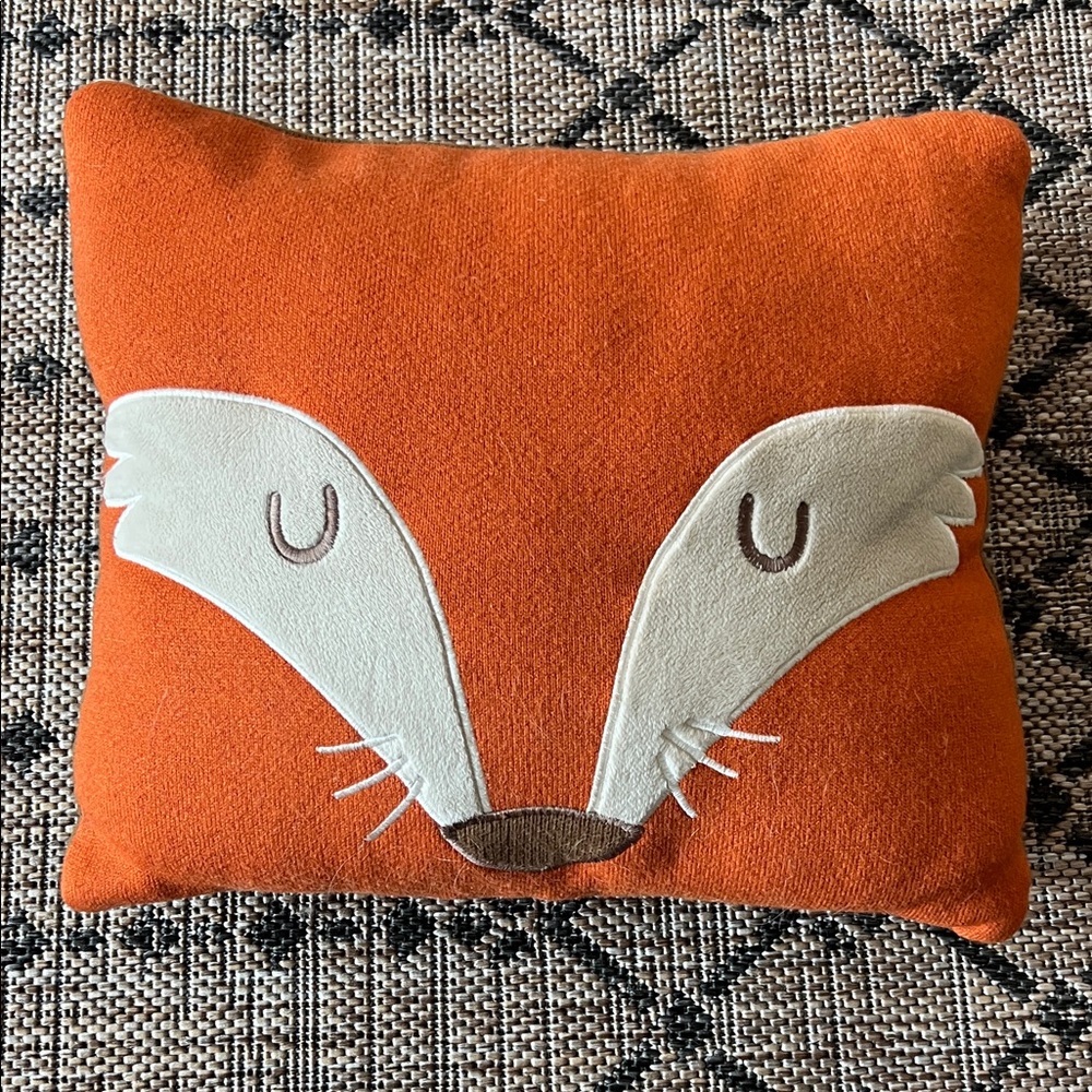 Orange Fox Decorative Pillow